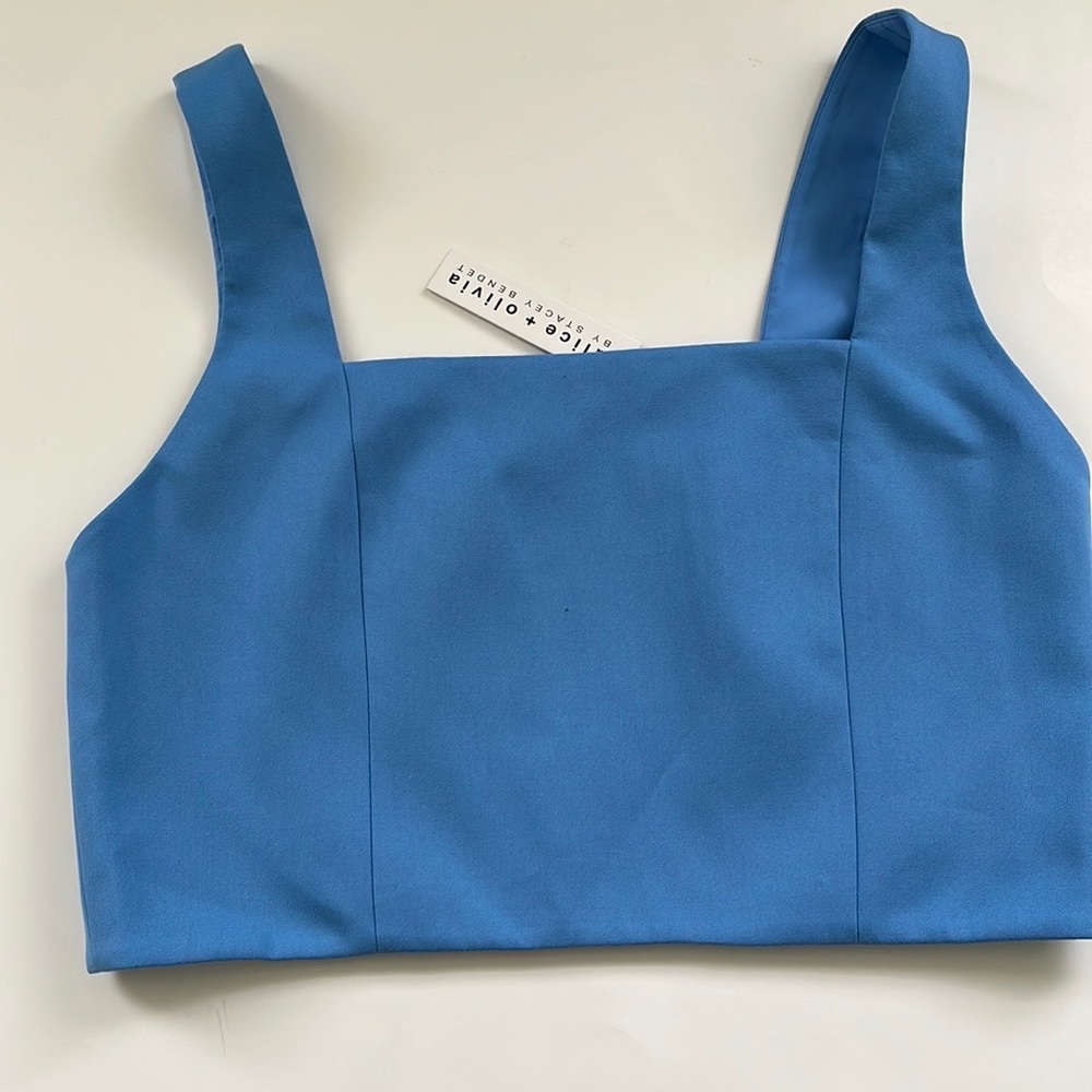 Alice + Olivia Sleeveless Crop Top Sz XL